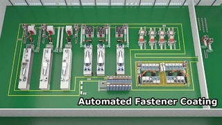 Digital Intelligent Coating Line, Fully Automated: Cleaning, Shot Blasting, Coating, Sintering